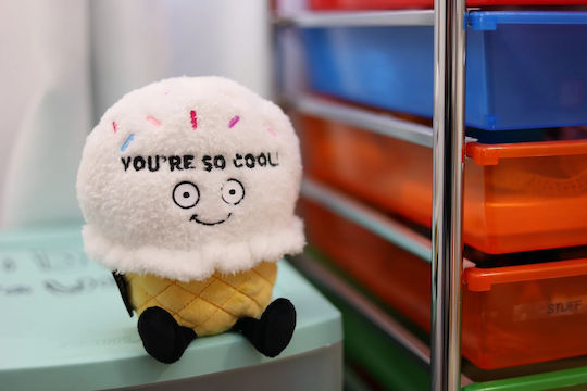 Anna Club Λούτρινο Ice Cream "You're So Cool" 18 εκ.