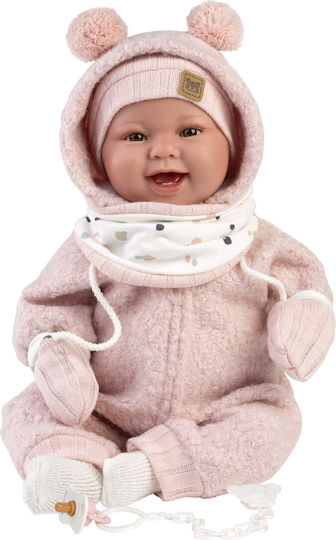 Llorens Juan Baby-Puppe Newborn Mädchen Lachen 44 cm