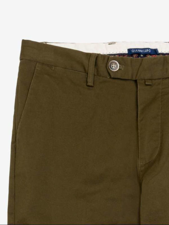 Gianni Lupo Herrenhose Oil Green