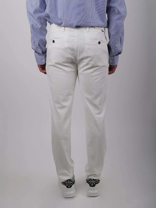 Trousers Chino in Slim Fit White
