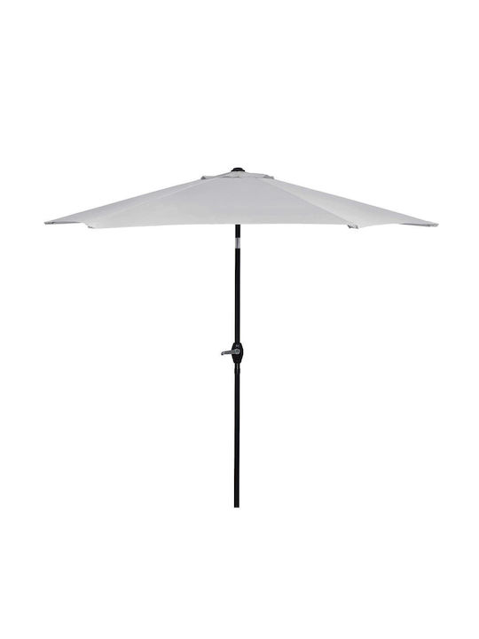 Umbrelă Rotundă Metalică Gri Φ2.6m