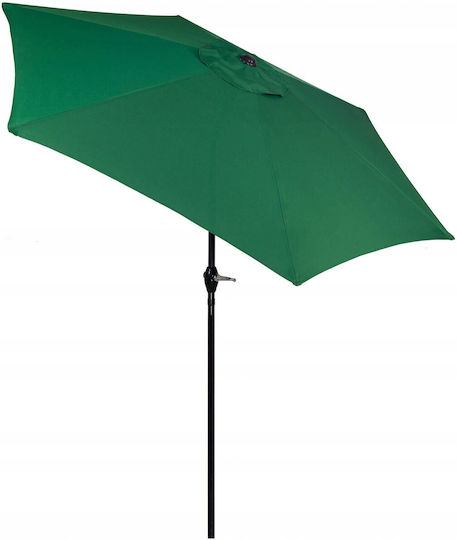 Round Green Metal Parasol Φ2.5m