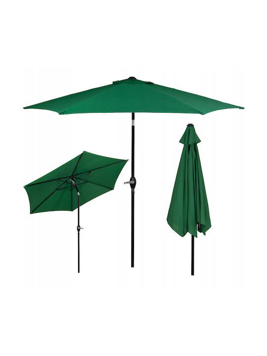 Umbrelă Rotundă Metalică Verde Φ2.5m