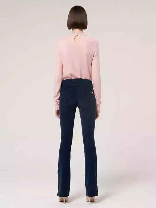 Damen Stoff Hose Darkblue