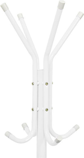 Metallic Coat Rack White 177cm