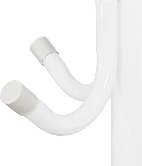 Metallic Coat Rack White 177cm