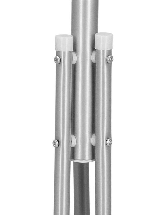 Metallic Coat Rack Gray 173cm