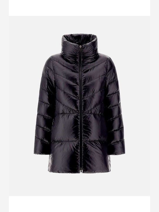 Herno Kurz Damen Puffer Jacke Wasserdicht für Winter Schwarz