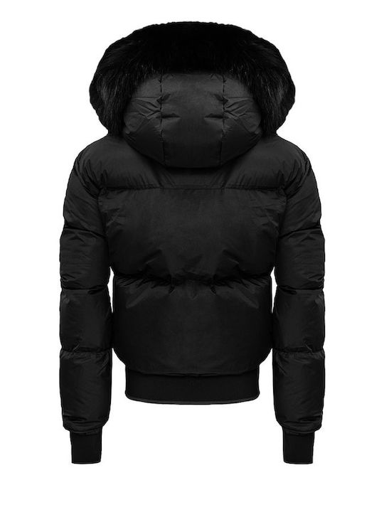 Wellensteyn Women's Short Lifestyle Jacket for Winter with Hood BLACK