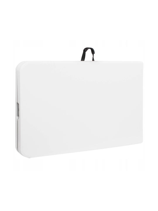 Tisch Zusammenklappbar Weiß 240x75x74cm