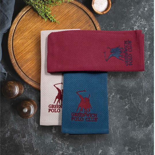 Greenwich Polo Club 2802 Handtuch aus 100% Baumwolle in Rot Farbe 40x60cm 2Stück