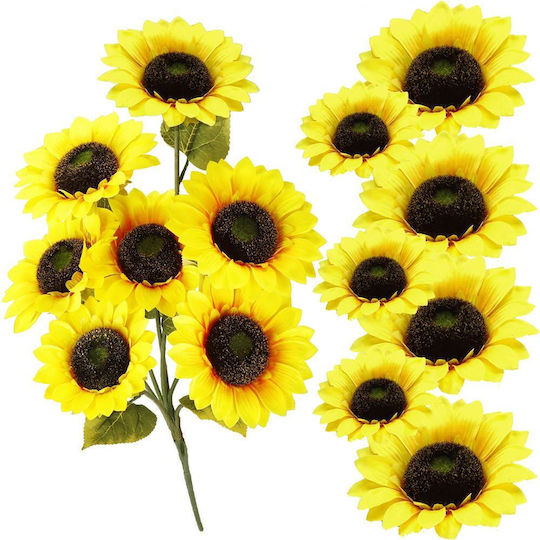 Букет от изкуствени цветя Heliotropium Yellow 57см