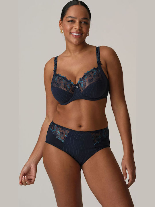 Velvet Blue Minimizer Σουτιέν χωρίς Ενίσχυση με Μπανέλες