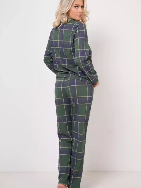 Bonatti Winter Damen Pyjama-Set Baumwolle Grün