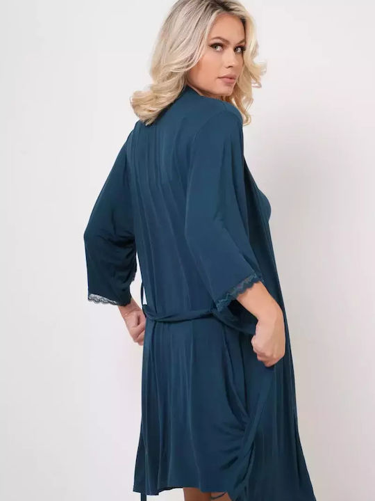 Bonatti Winter Women's Robe Petrol Blue