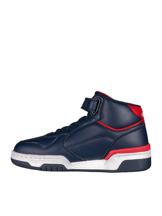 Dereck Mid Kids Sneakers High with Scratch Blue