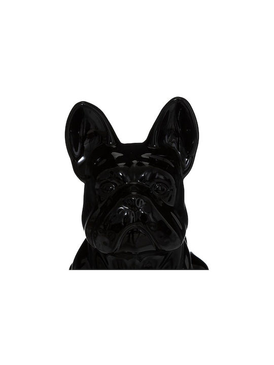 Atmosphera Διακοσμητικό Σκυλάκι από Κεραμικό Υλικό Bulldog σε Μαύρο 22.5x18x12cm