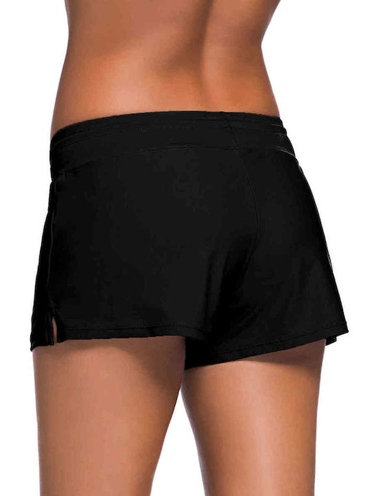 AngelSin Damen Kurze Hosen Strand black