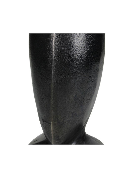 Zaros Decorativă Bust din Metal în Negru 10x10x22cm 1buc