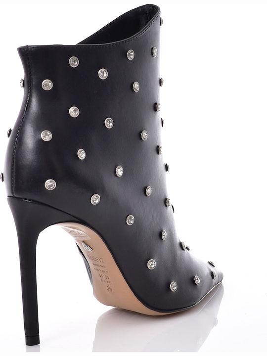 Leather Women's Ankle Boots Black