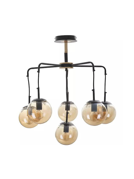 Ballota Chandelier Black Elbulgaria 6xe14 2840/6
