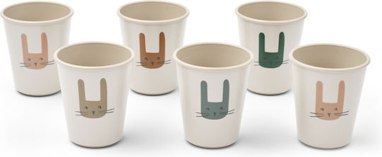 Liewood Baby & Toddler Cups Lana made of Plastic 6 Pieces for 6m+