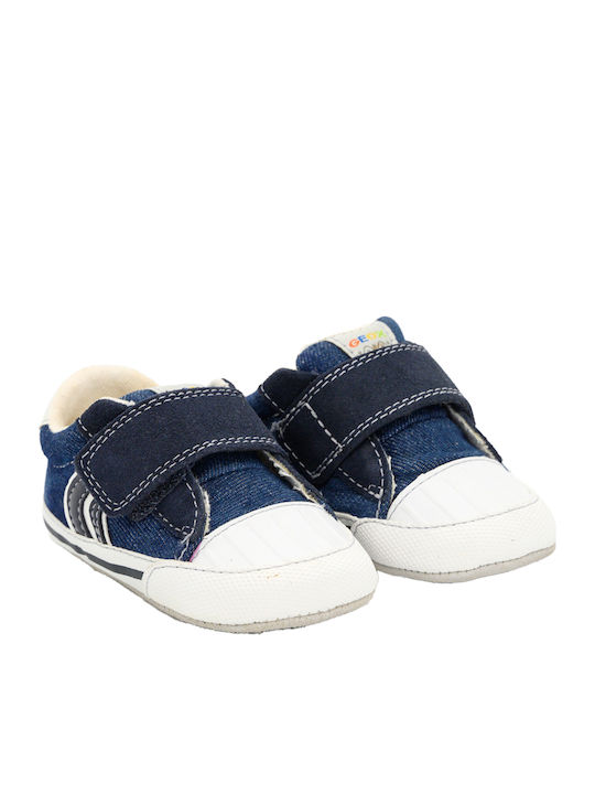 Geox Βρεφικά Sneakers Αγκαλιάς Μπλε