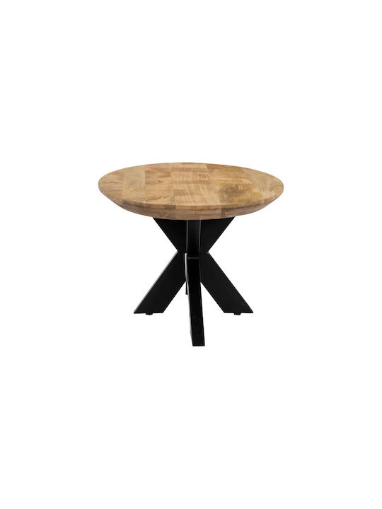Liberta Ovales Zentral Kaffeetisch Skorpio Holz Nussbaum Schwarz M120xL60xH45cm
