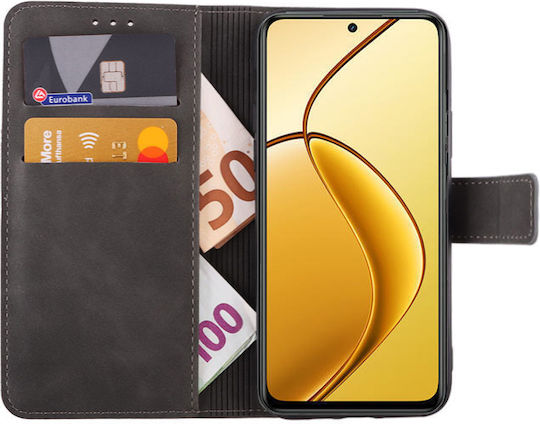 Lime Essential Magnet Портмоне Изкуствена кожа Сив (Realme 12+)