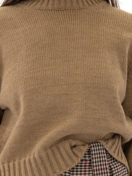 Γυναικείο Πουλόβερ Black, Camel