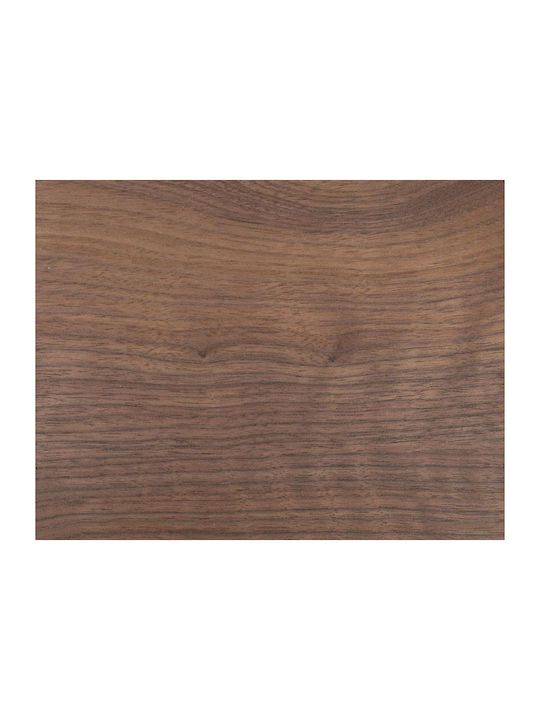 Oval Central Coffee Table Kemi Wooden Brown 118x43.2x48 cm