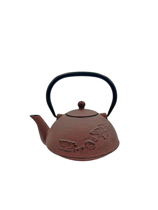 Cast Iron Teapot with Filter Red 1000ml