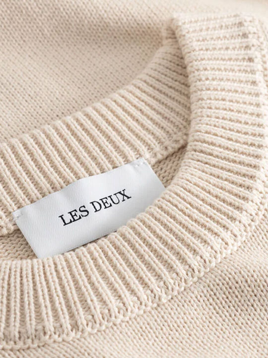 Les Deux Men's Long Sleeve Sweater Ivory