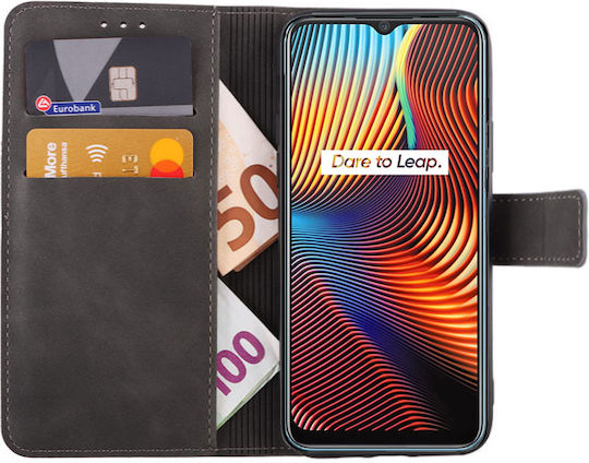 Lime Essential Magnet Wallet Δερματίνης Γκρι (Realme 7i)