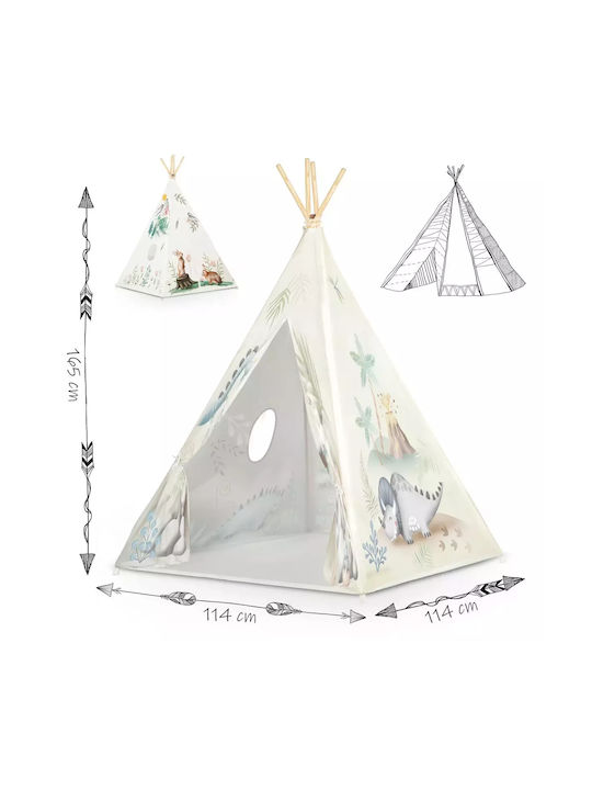 Nukido Kids Indian Teepee Play Tent for 3+ years Green