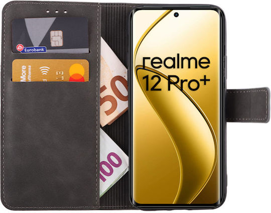 Lime Essential Magnet Wallet Synthetic Leather Gray (Realme 12 Pro 5G / 12 Pro+ Plus 5G)