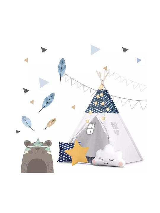 Nukido Kids Indian Teepee Play Tent for 3+ years Blue