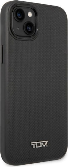 Tumi Tuhmp14srbak iPhone 14 15 13 6,1" Schwarzes Hartschalen-Lederetui mit Ballistikmuster Magsafe