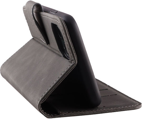 Lime Essential Magnet Wallet Synthetic Leather Gray (Motorola Moto Edge 50 Ultra)