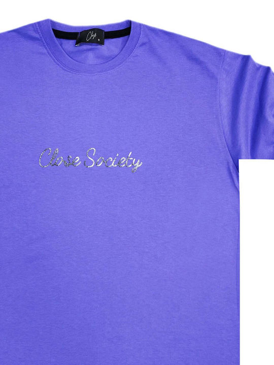 Close Society Men's Short Sleeve T-shirt Purple