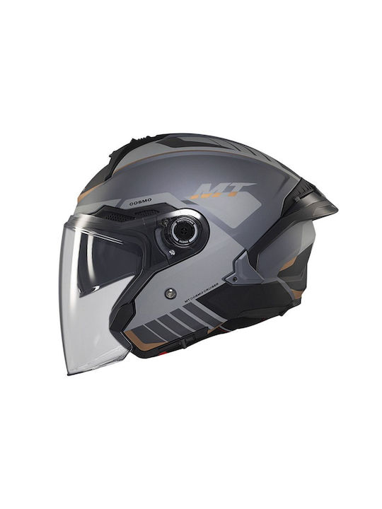 MT MT Cosmo SV Cruiser C2 Grey Matt Motorradhelm Jet DOT / ECE 22.06 1400gr