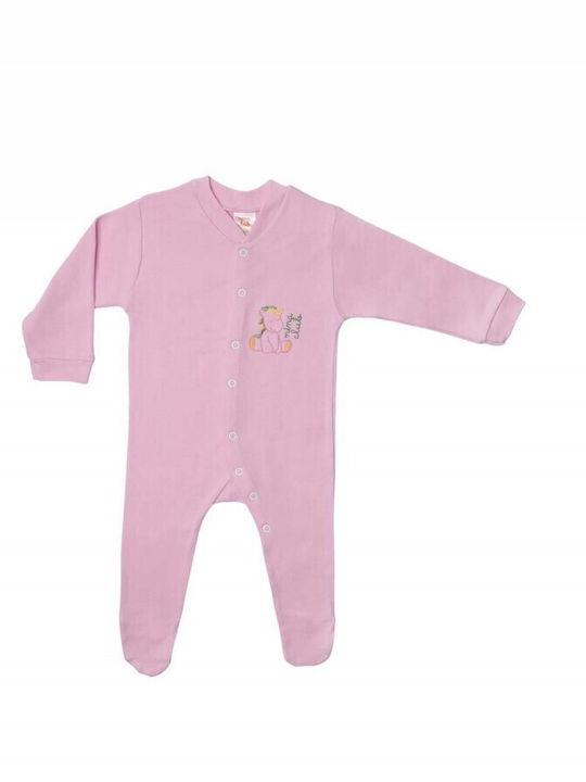 Nina Club Baby Bodysuit Long-Sleeved Rose