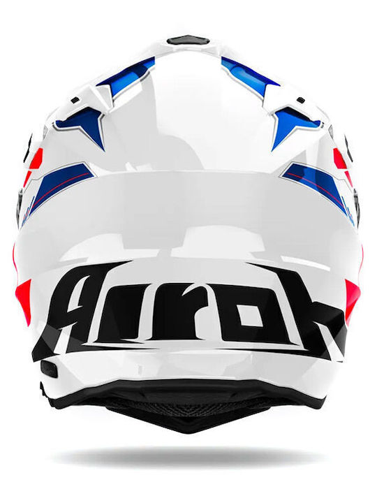 Airoh Commander 2 Reveal Blue / Red Gloss Motorcycle Helmet On-Off ECE 22.06 1450gr With Pinlock And Sun Visor