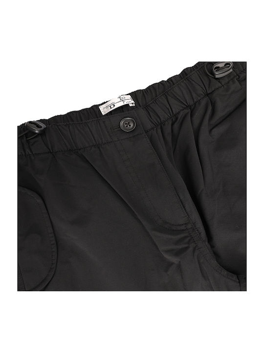 Pantaloni din Material Textil pentru Copii Negru