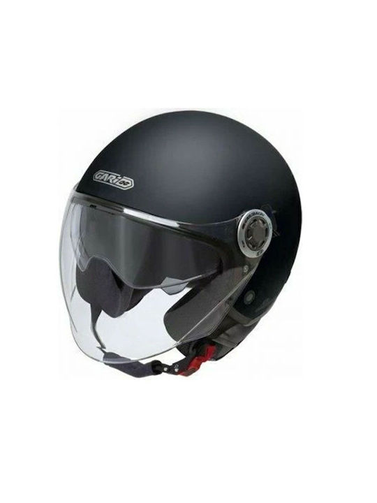 Garibaldi G20 Black Matt Κράνος Μηχανής Jet ECE 22.06 με Sunvisor