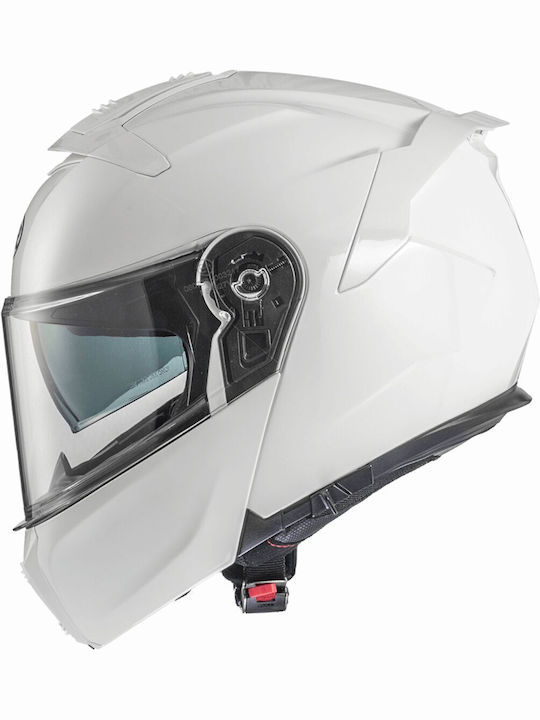 Premier Legacy GT U8 Flip-Up Helmet with Pinlock and Sun Visor ECE 22.06 White Mat