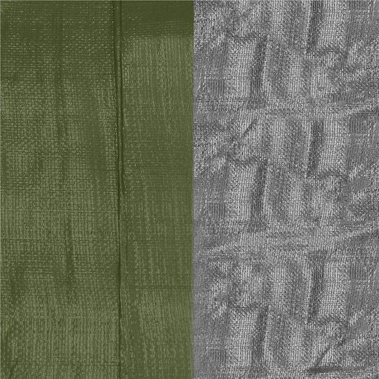 Waterproof Laminated Polyethylene Tarp 120g/m2 4x4m Green