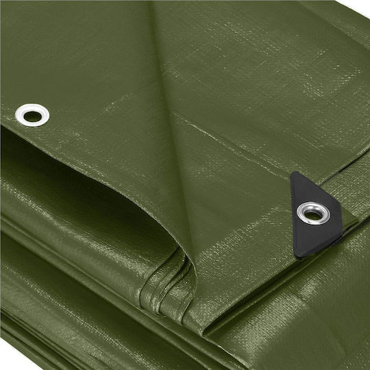 Prelată laminată impermeabilă din polietilenă 120g/m2 2x4m Verde