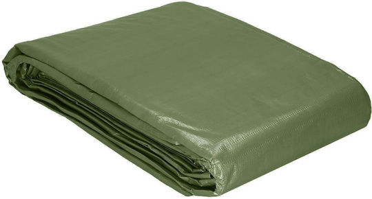Laminated Waterproof Polyethylene Tarp 120g/m2 4x8m Green
