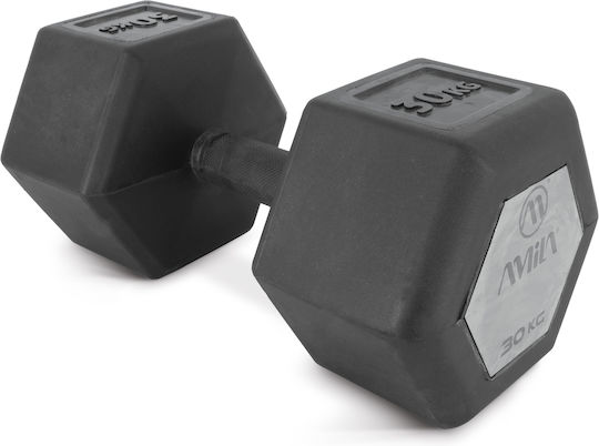 AMILA Βαράκι Εξάγωνο Λαστιχένιο 1 x 30kg